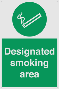 Designated smoking area